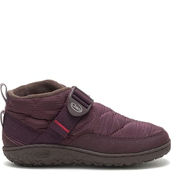 Chaco Ramble Puff Kids Ankle Boot, Plum - Picture 1 of 1